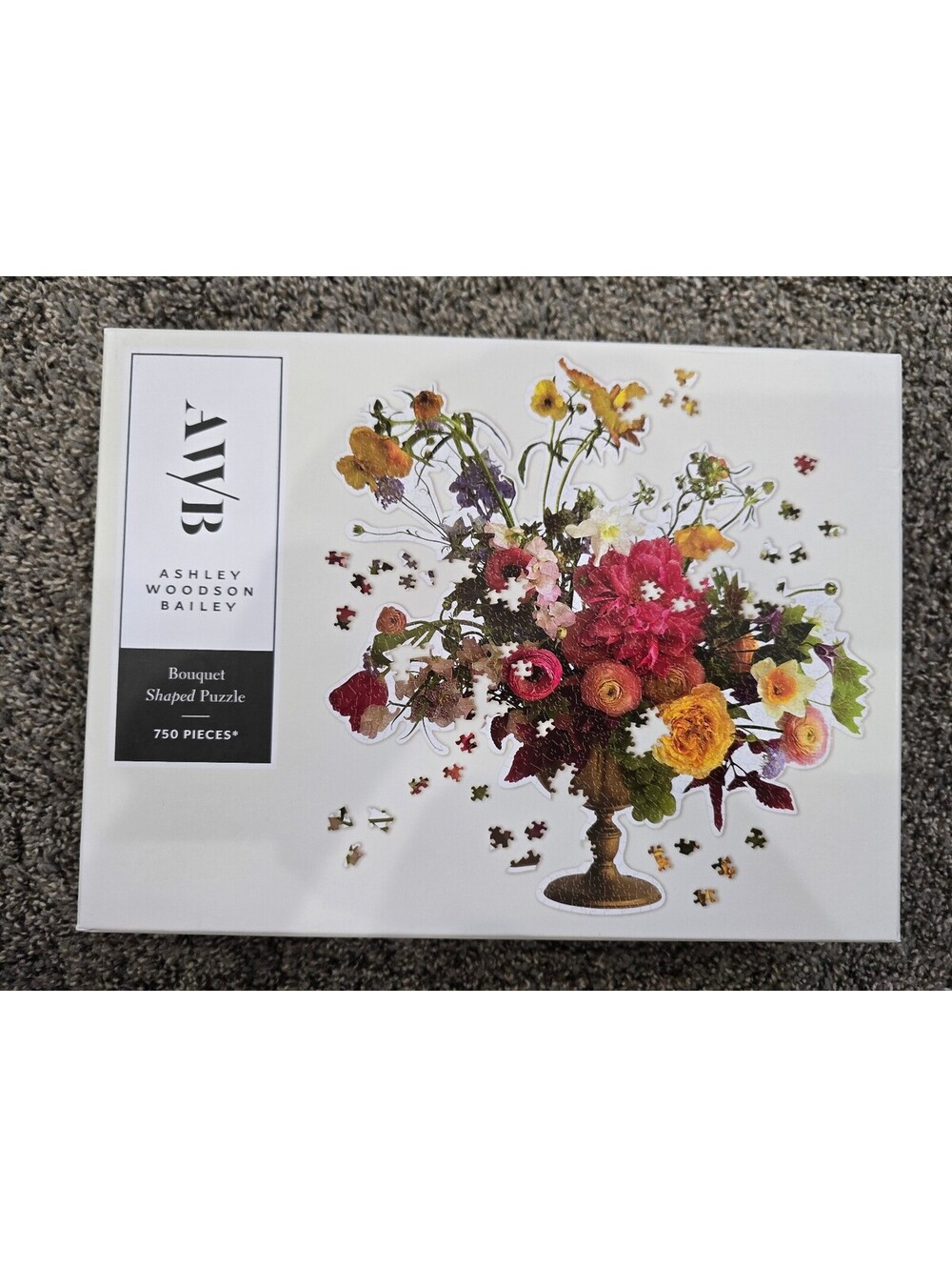 Galison Bouquet Shaped Floral Jigsaw Puzzle 700 Pieces